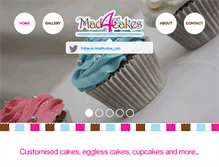 Tablet Screenshot of mad4cakes.com